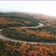 Aerial views of the world famous Cabot Trail as a car drives along scenic road - VideoHive Item for Sale