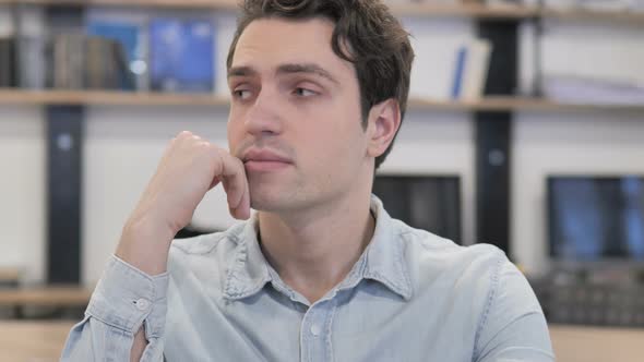 Sleeping Tired Creative Man Working in Office alt