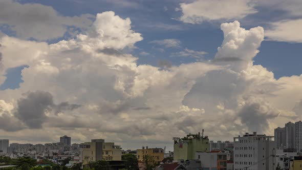 Part 1 of 4.  A series of 4k timelapse videos of an afternoon storm during the wet season in a resid alt