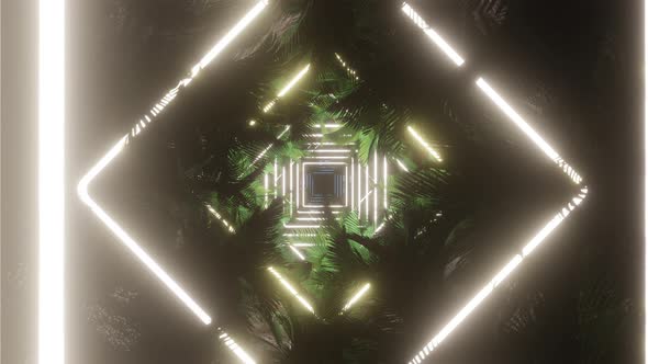 Palm Tree In Light Neon 07 4K alt