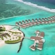 Drone Video of Exotic Turquoise Paradise and Water Villa Bungalows Maldives - VideoHive Item for Sale