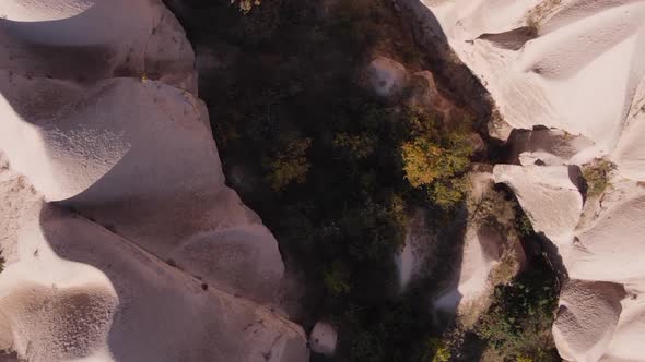 Vertical Video Cappadocia Landscape Aerial View alt