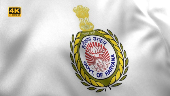 Haryana Flag (India) - 4K alt