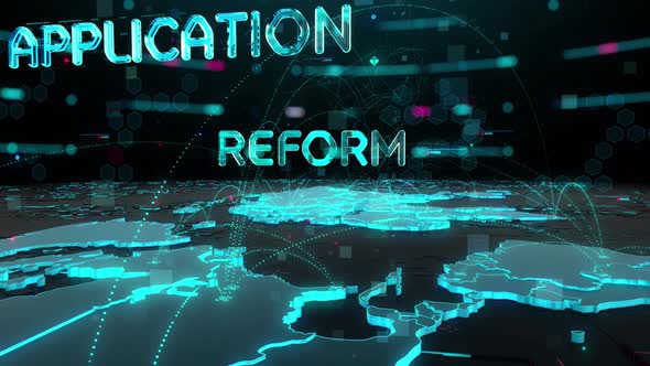 Immigration To Europe with Digital Technology Hitech Concept alt