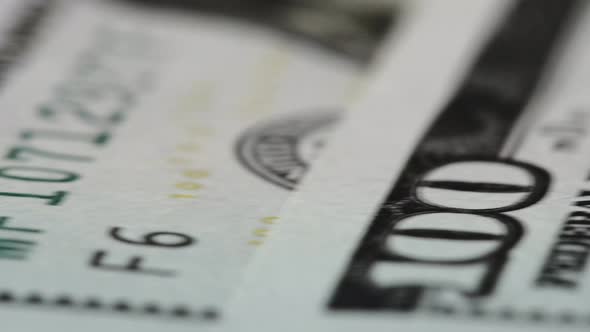 Macro Lots of 100 American Dollar Bills. Cash Money Banknotes. Finance and Investment Concept alt