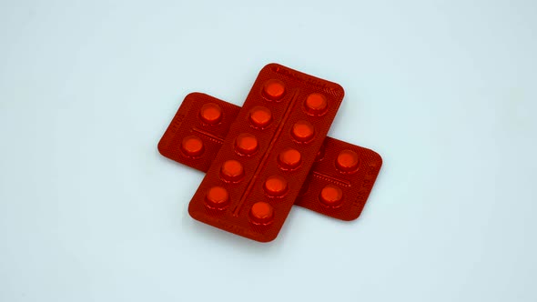 Pills in a blister package