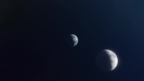 Planet Earth and the Moon Approach