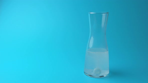 Effervescent Tablet in a Glass Container