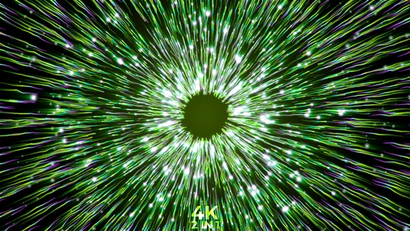 Hypnotic Particles Green 4 K