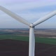 Wind Turbine Blades Spinning in Close up, Aerial Pull Back View - VideoHive Item for Sale