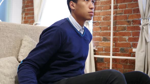 African Man Reaction to Failure While Watching TV alt