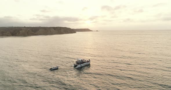 Santa Marianita Beach yacht ride sunset Manabí Ecuador alt
