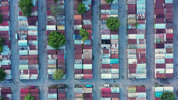 Lots of Multicolored Containers and Garages in the Warehouse of Forgotten and Lost Things alt