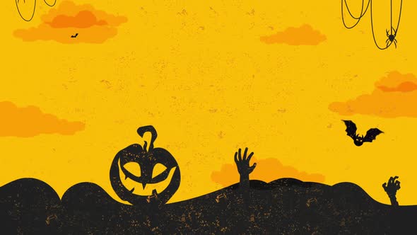 halloween background with pumpki and halloween background