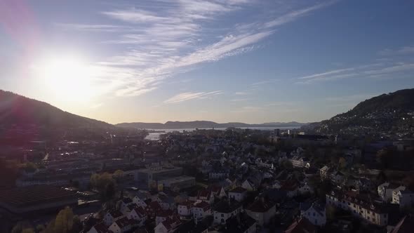 Bergen Skyline Sunset