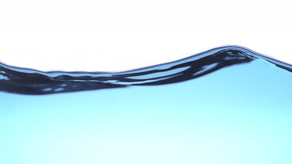 Super Slow Motion Shot of Clear Waving Water Background at 1000 Fps alt