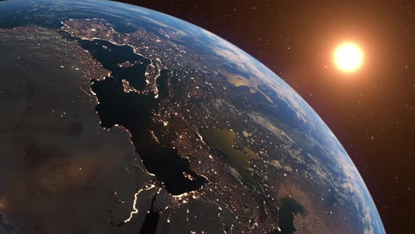 Beautiful Sunrise Over Earth alt