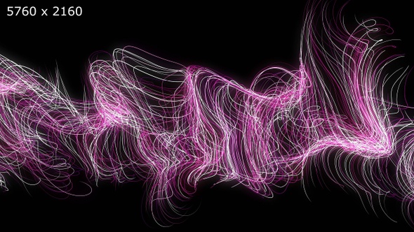 Colorful String Spline Waves
