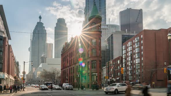Toronto Downtown Core Urban City Traffic