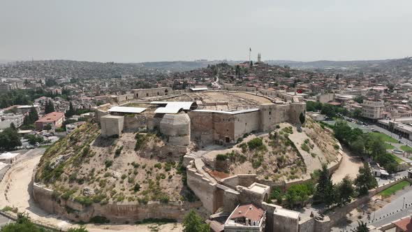 Historical Gaziantep Castle Aerial View 2