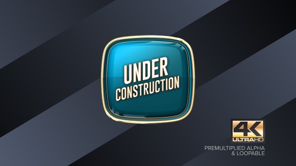 Under Construction Rotating Sign 4K alt