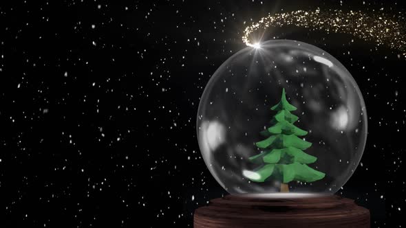 Christmas snow globe  alt