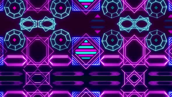 Retro Line Neon Glow Stripes Light Background