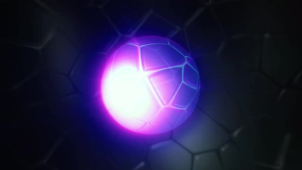 Purple light is a circle that shrinks and expands alt