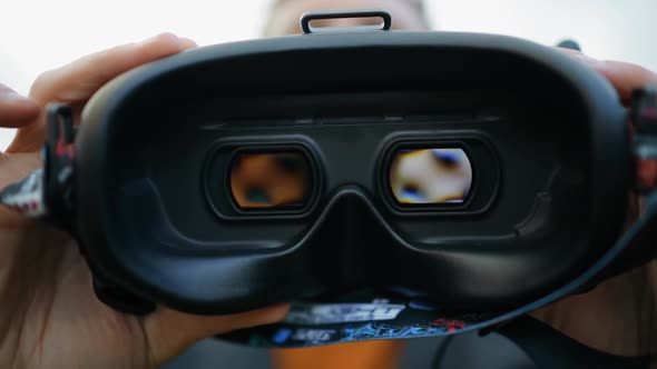 Black FPV Goggles Move Closer to Camera with Ocular View alt