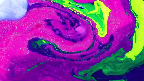 Psychedelic Spreading Paint Swirling And Explosion alt