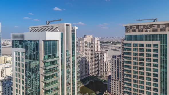 Greens District Aerial View From Top Timelapse alt