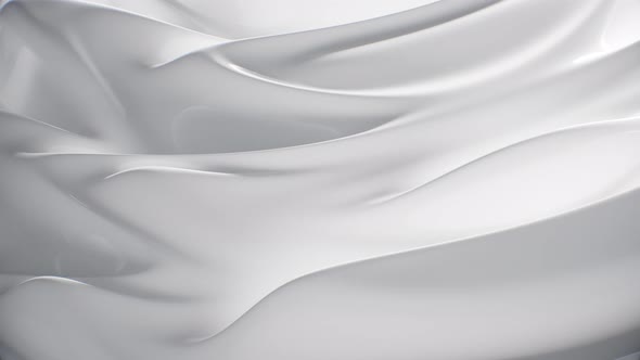 White abstract Background Smoothly Waves Flowing