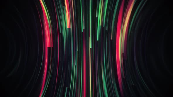 Colorful Curved Mosaic Line Streak Abstract Background Loop