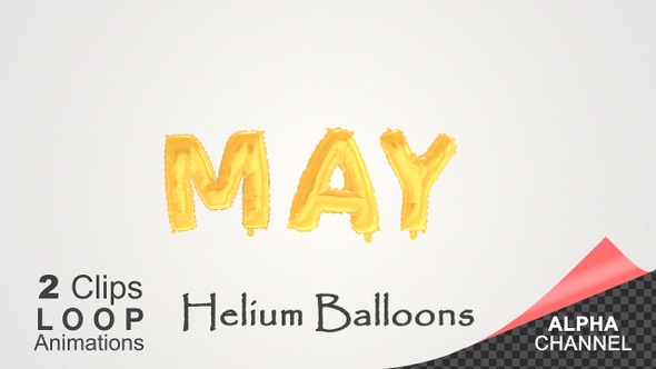May Month Celebration Helium Balloons