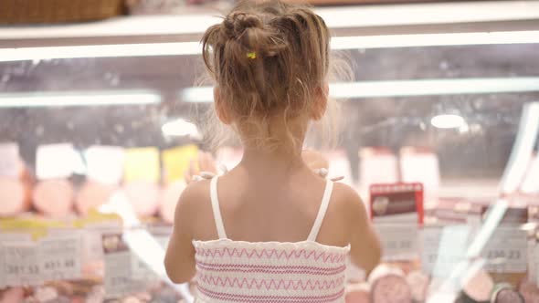 Funny Cute Child Boring Supermarket alt