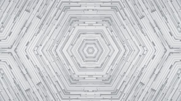 Hexagonal White Abstract Background