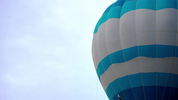 Balloon in the sky close up