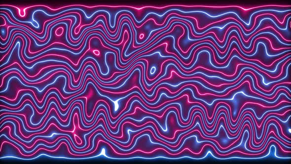 neon line wave background animation. Vd 2071