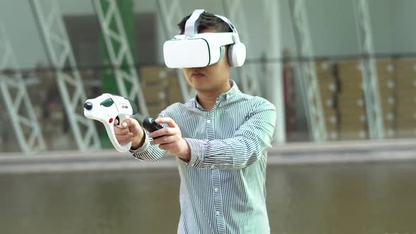 Vr Game Virtual Reality Vr Gun Control Experience Technology Video Material alt