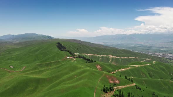 Vast grasslands and mountains alt