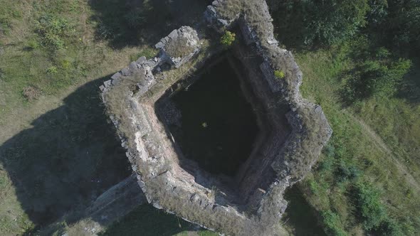 Aerial view of a tower alt