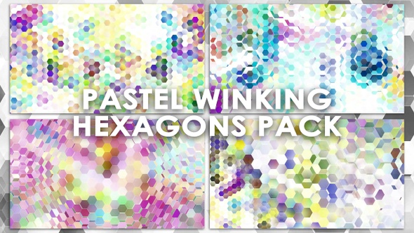 Winking Pastel Hexagons Pack