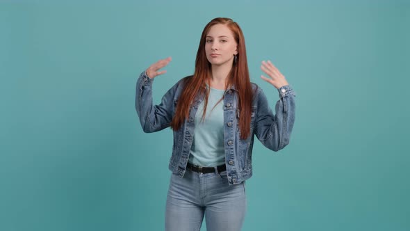 Yes, i Do This. Close Up of a Cheerful Woman with Joyful Expression, Achievement. alt