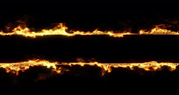 lines of fire and flames spreading outward. perfect for title or logo. 