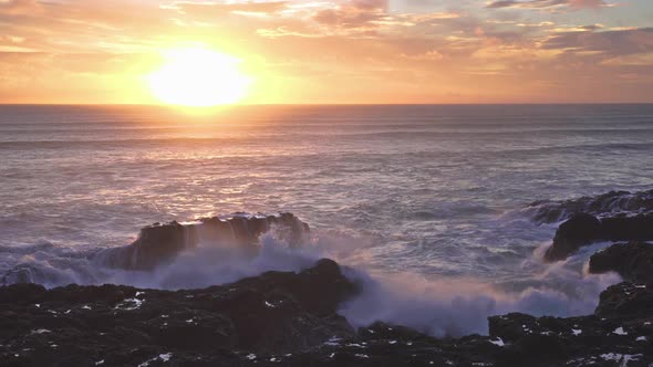 Colorful Sunset over Ocean Waters alt