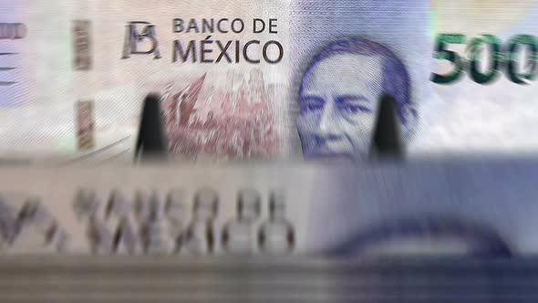 Mexico Pesos money counting machine down loop alt