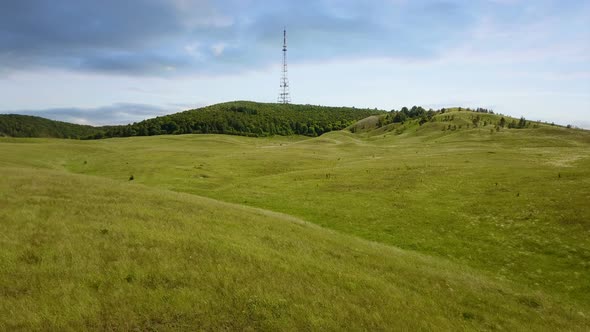 Cell Tower In A Countryside