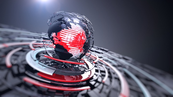 Modern Broadcast News Background Looped alt