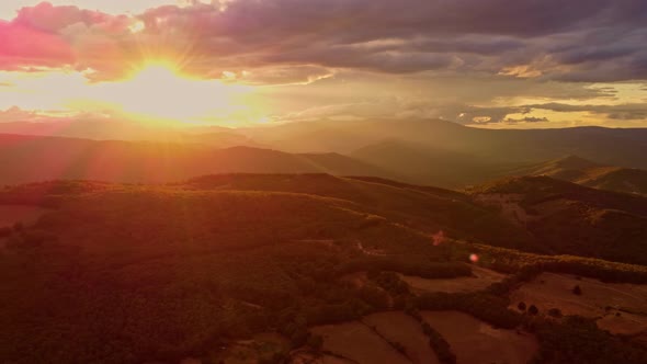 Beautiful Sun Set Landscape