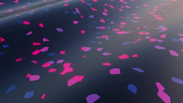 Animated Dark Surface with Colored Splashes